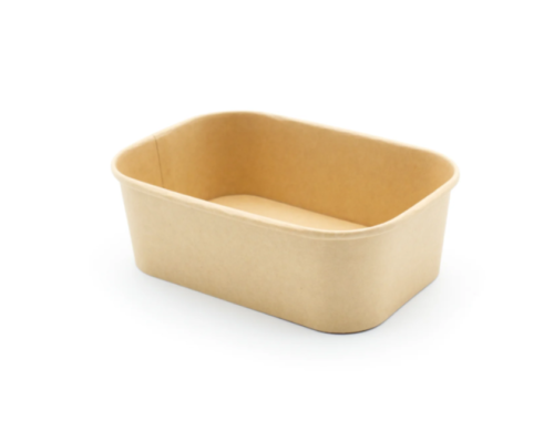 750ml Rectangular Kraft Paper Container, 300 Pieces